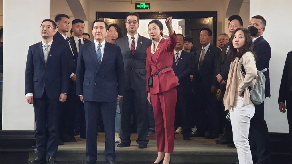 描述: 前總統馬英九在武漢參訪辛亥革命博物院。（藍孝威攝）